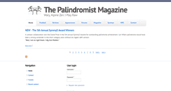 Desktop Screenshot of palindromist.org