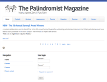 Tablet Screenshot of palindromist.org